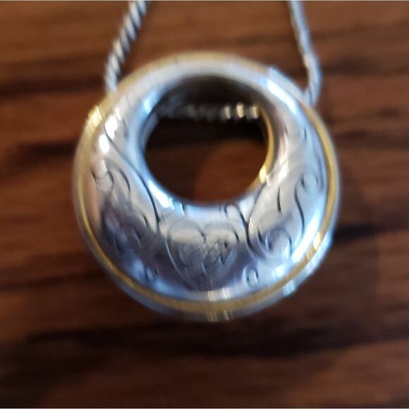 RETIRED Brighton Aries Two times circular pendent necklace Reversible - Picture 4 of 7